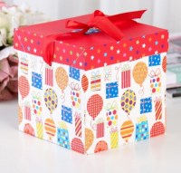 Подарочная коробка «Шарики,подарки» 15 х 15 х 15 см купить в Минске +375447651009