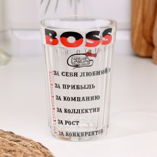 Подарочный граненый стакан «BOSS» 250 мл купить