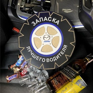 Мини-бар АЛКО-ЗАПАСКА «Mazda» с рюмками и штофом купить