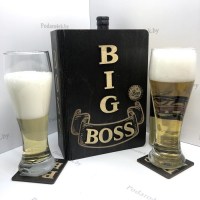 Подарочный набор бокалов для пива «BIG BOSS» Минск +375447651009