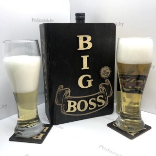 Подарочный набор бокалов для пива «BIG BOSS»  купить