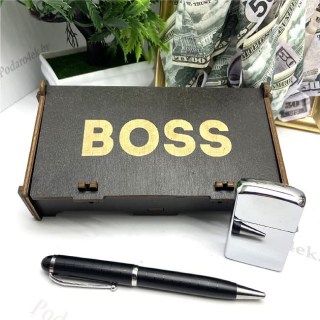 Подарочный набор «BOSS» ручка+ зажигалка купить