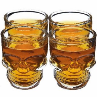 Подарочный набор «Черепа» 4 рюмки купить