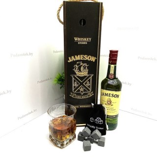Подарочный набор для виски «Jameson» со стаканом и камнями купить
