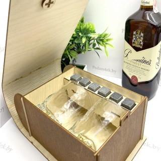 Подарочный набор для виски «Сила. Власть. Характер» на 2 персоны фото
