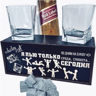 Подарочный набор для виски Я пью по дням на букву «С»: среда, суббота, сегодня фото