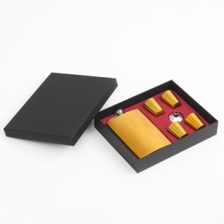 Подарочный набор «Golden gift» фляжка, 4 стопки, воронка фото