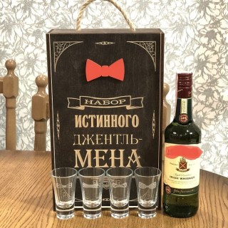 Подарочный набор «ДЖЕНТЛЬМЕНА» с рюмками купить
