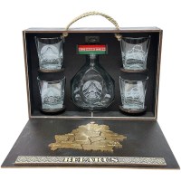 Подарочный набор мини-бар Whiskey «БЕЛАРУСЬ» бокалы + штоф, вид 1 Минск +375447651009
