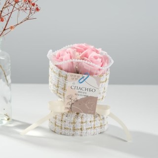 Подарочный набор «Pink roses» мыльные цветы купить