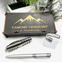 Подарочный набор «Сильному и надежному» зажигалка, ручка, мультитул Минск +375447651009