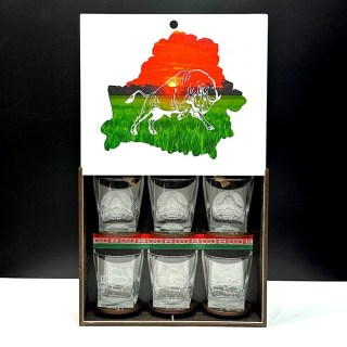 Подарочный набор Whiskey «БЕЛАРУСЬ» 6 бокалов и бирдекелей купить