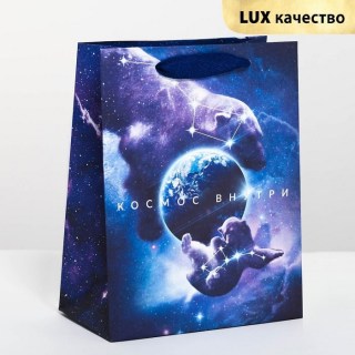 Подарочный пакет «Космос» 18 × 23 × 10 см купить