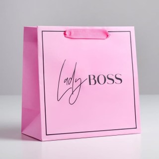 Подарочный пакет «Lady BOSS» 22 х 22 х 11 см купить