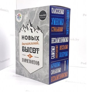 Подарочная коробка «Новых высот и горизонтов» 24 × 16 × 10 см фото