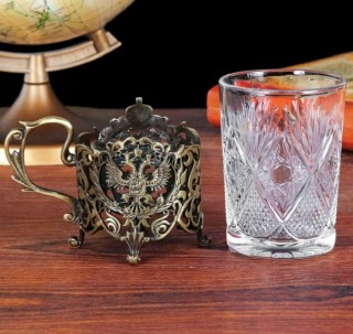 Подстаканник со стаканом «Лучший учитель» фото