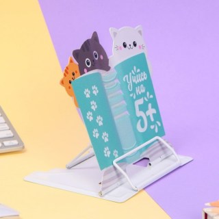 Подставка для книг «Ученые котики»  фото