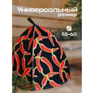 Шапка для парной «Перчики» фото