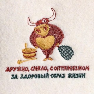Шапка для парной «За ЗОЖ» фото