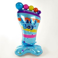 Шар фольгированный на подставке «Baby Girl. Детская пяточка» девочка купить в Минск +375447651009
