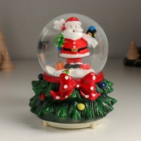 Снежный шар музыкальный «Дедушка Мороз» с подсветкой Минск +375447651009