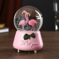 Снежный шар музыкальный «Фламинго» купить в Минске +375447651009