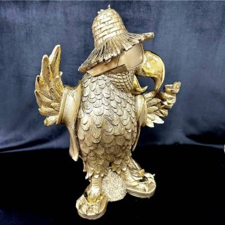 Статуэтка/фигура из полистоуна «Крутой попугай» H-38 см. фото