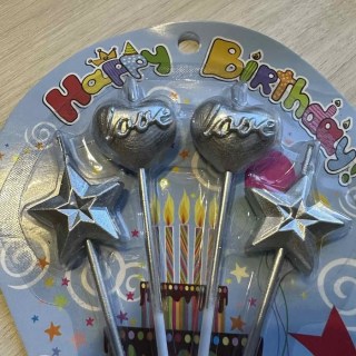 Свечи для торта «Party» 4 шт. фото