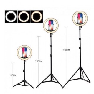 Светодиодная кольцевая лампа Ring Fill Light 26см + штатив 210 см. фото