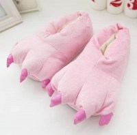 Тапочки когти зверя (тапки с когтями) розовые купить Минск +375447651009