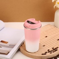 Термокружка с термодатчиком «Gradient» pink 510 мл. Минск +375447651009