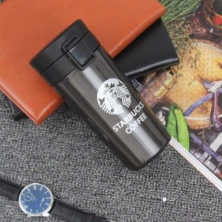 Термокружка Starbucks с крышкой коричневая купить