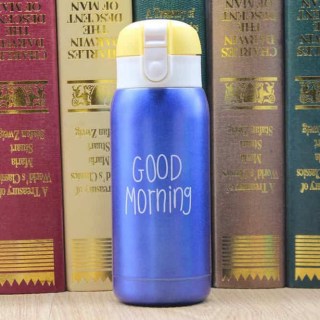 Термос Good Morning синий 400 мл фото