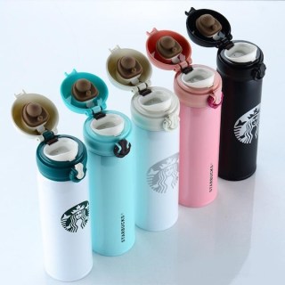 Термос Starbucks 480 мл Белый фото