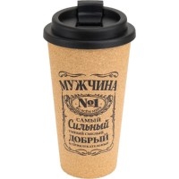 Термостакан из пробкового дерева «Мужчина №1» 450 мл Минск +375447651009