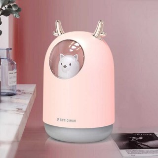 USB-Увлажнитель «CosmoZoo» с led-подсветкой розовый купить