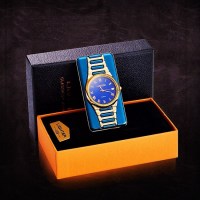 USB зажигалка «LIGHTER» с часами синяя Минск +375447651009