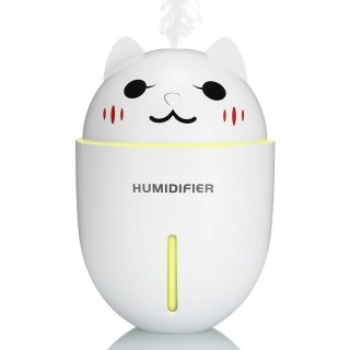 Увлажнитель воздуха USB «Котэ» с led фонариком и вентилятором белый купить