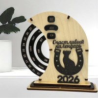 Вечный календарь с подковой КОТЭ «Счастливый календарь» Минск +375447651009