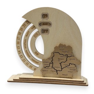 Вечный календарь настольный свелый «Беларусь» 17×16×4 см купить