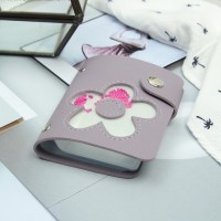 Визитница «Цветок» фиолетовая 28 холдеров купить в Минске +375447651009