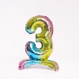 Воздушный шар фольгированный «Цифра 3» 16 d' купить
