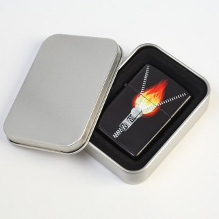 Зажигалка бензиновая «Fire» в металлической коробке купить