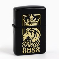 Зажигалка бензиновая «Real BOSS» лев Минск +375447651009