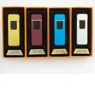 Зажигалка с зарядкой от USB «Элегант» золотистая купить
