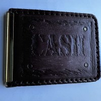 Зажим для денег «CASH» кожаный Минск +375447651009